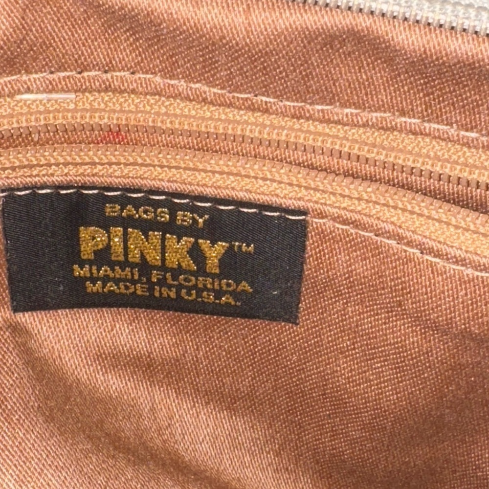 Vtg Metallic Silver Patchwork Purse Shoulder Bag … - image 8